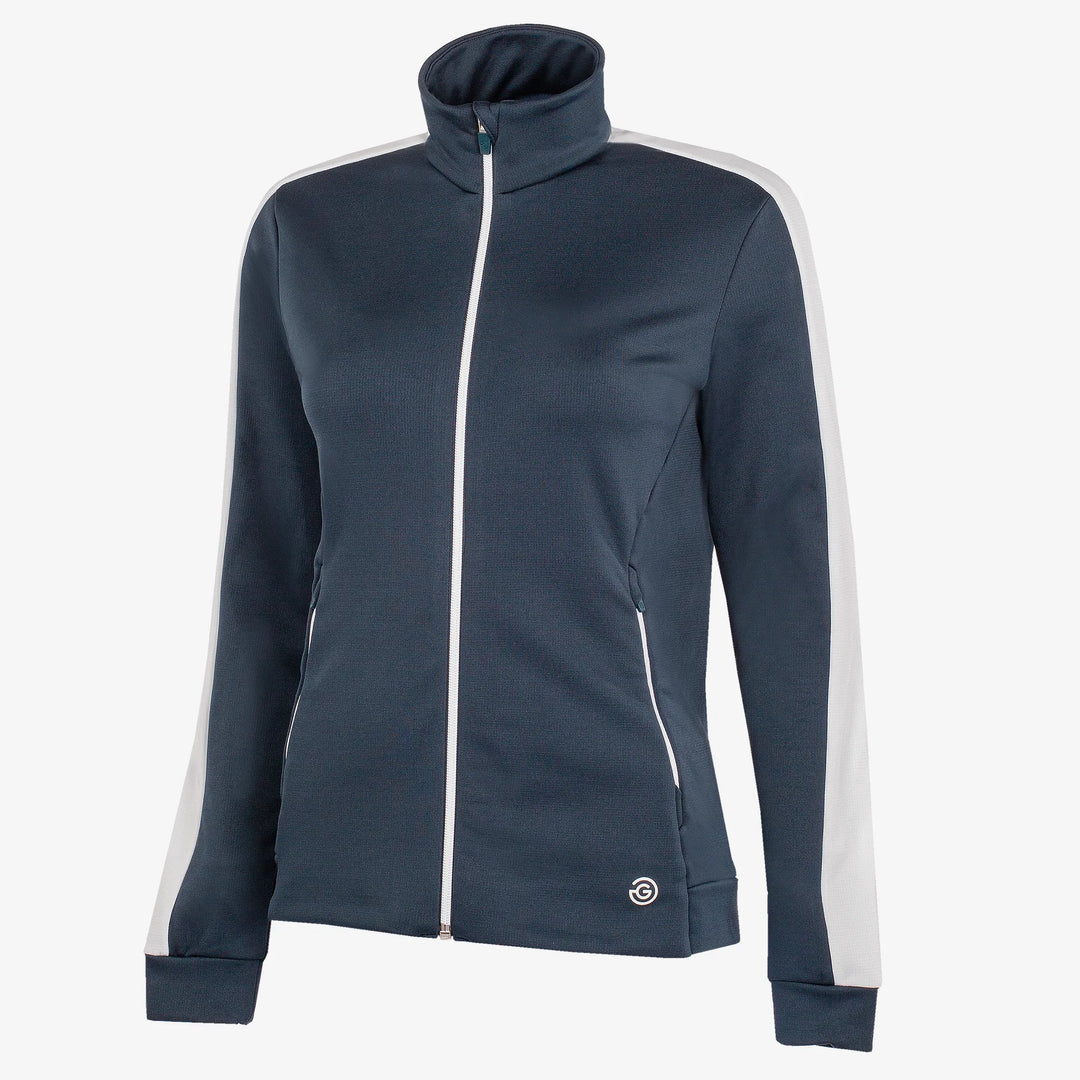 Dixie is a Insulating golf mid layer for Women in the color Navy/White(0)