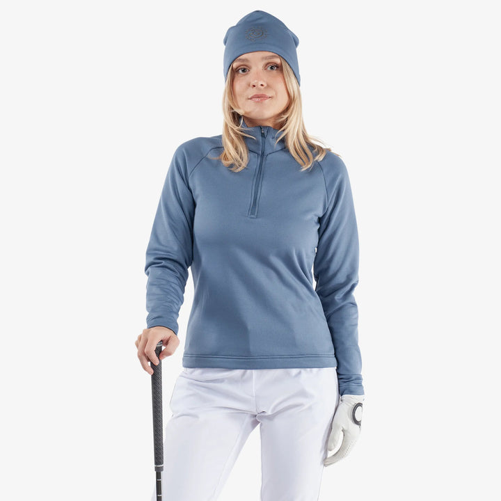 Dolly is a Insulating golf mid layer for Women in the color Moonlight Blue(1)
