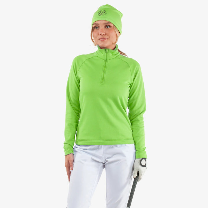Dolly is a Insulating golf mid layer for Women in the color Fresh Green(1)