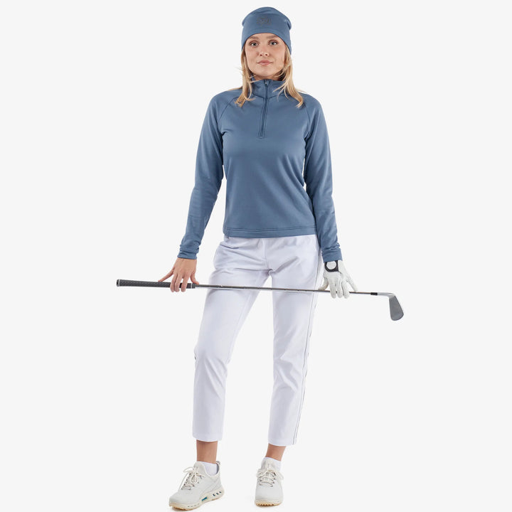 Dolly is a Insulating golf mid layer for Women in the color Moonlight Blue(2)