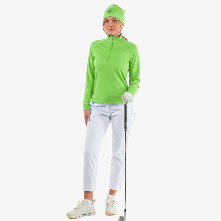 Dolly is a Insulating golf mid layer for Women in the color Fresh Green(3)