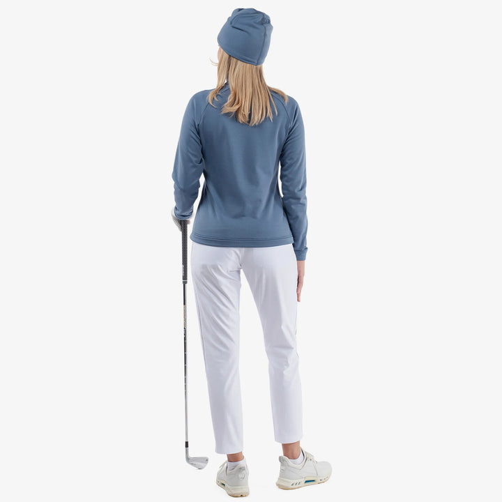 Dolly is a Insulating golf mid layer for Women in the color Moonlight Blue(6)
