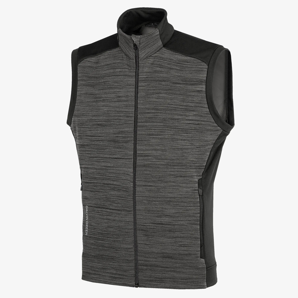 Dolph is a Insulating golf vest for Men in the color Forged Iron/Black (0)