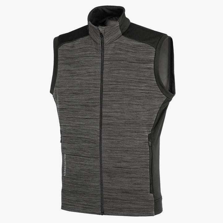 Dolph is a Insulating golf vest for Men in the color Forged Iron/Black (1)