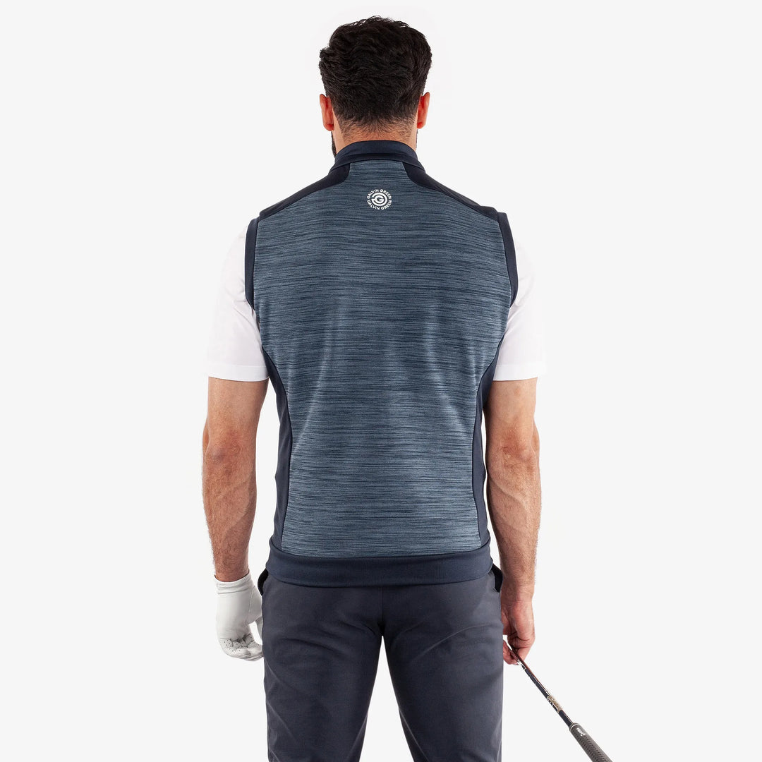 Dolph is a Insulating golf vest for Men in the color Moonlight Blue/Navy(4)