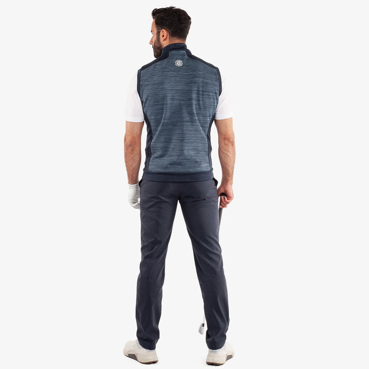 Dolph is a Insulating golf vest for Men in the color Moonlight Blue/Navy(6)