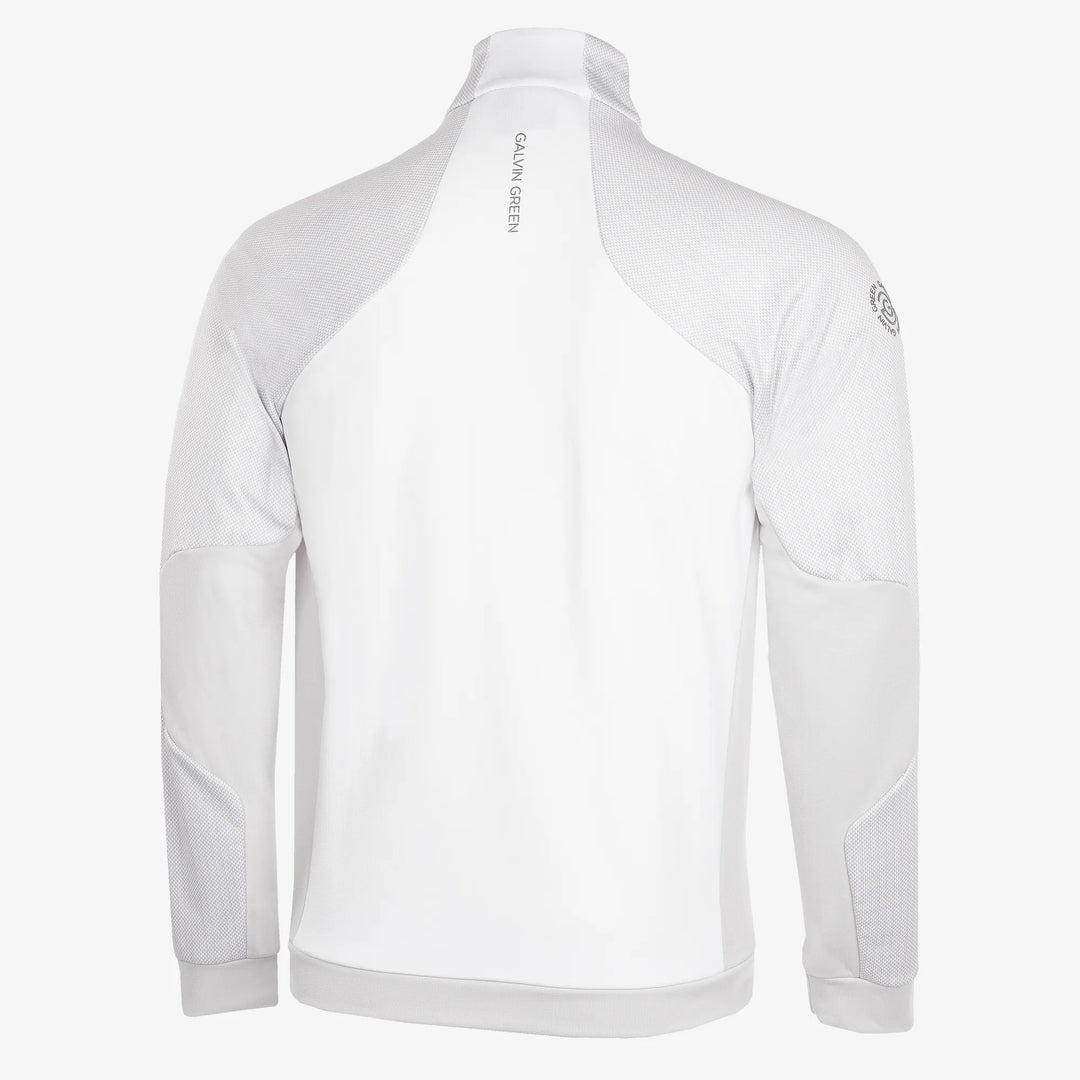 Donald is a Insulating golf mid layer for Men in the color White/Cool Grey(9)