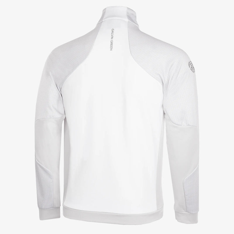 Donald is a Insulating golf mid layer for Men in the color White/Cool Grey(9)