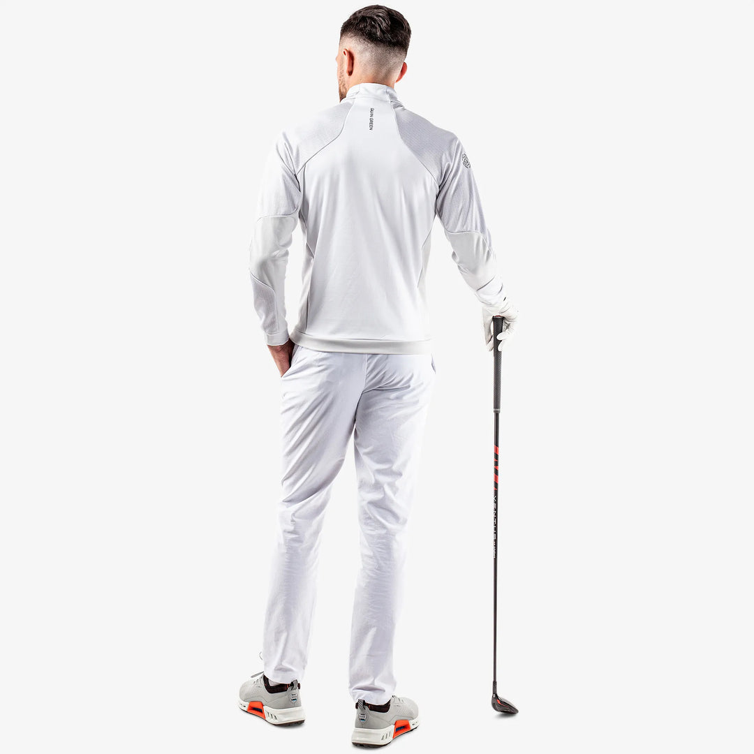 Donald is a Insulating golf mid layer for Men in the color White/Cool Grey(8)