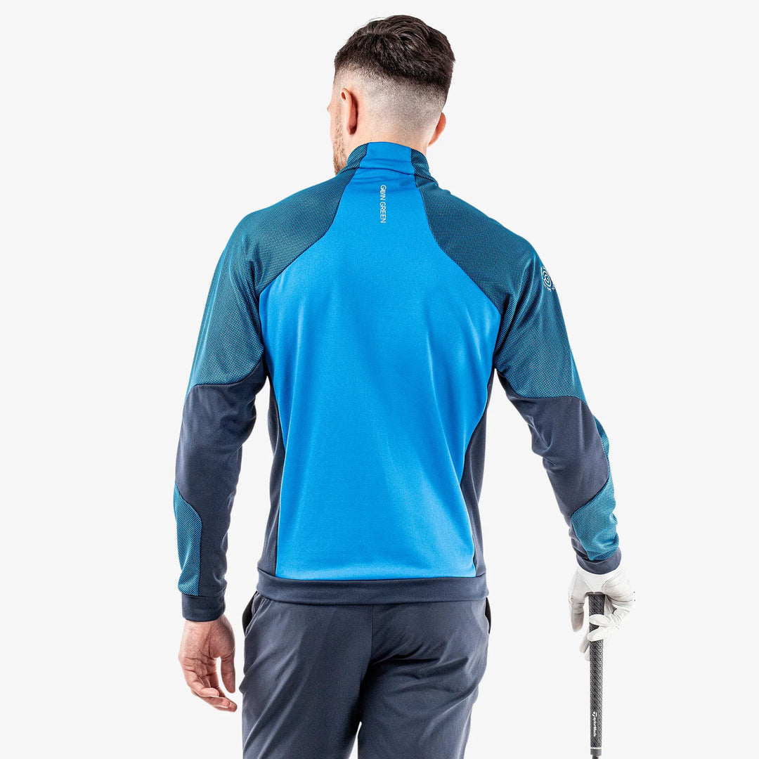 Donald is a Insulating golf mid layer for Men in the color Blue/Navy/White(6)
