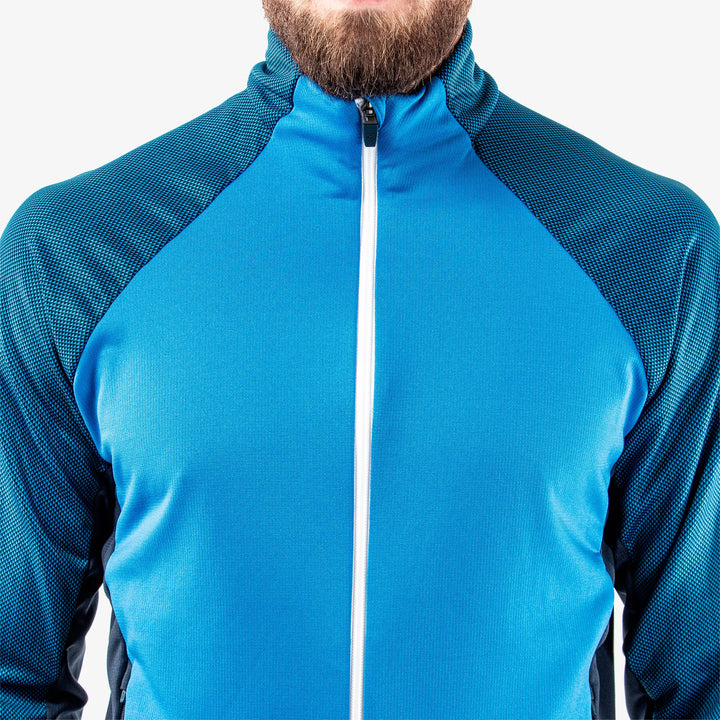 Donald is a Insulating golf mid layer for Men in the color Blue/Navy/White(4)