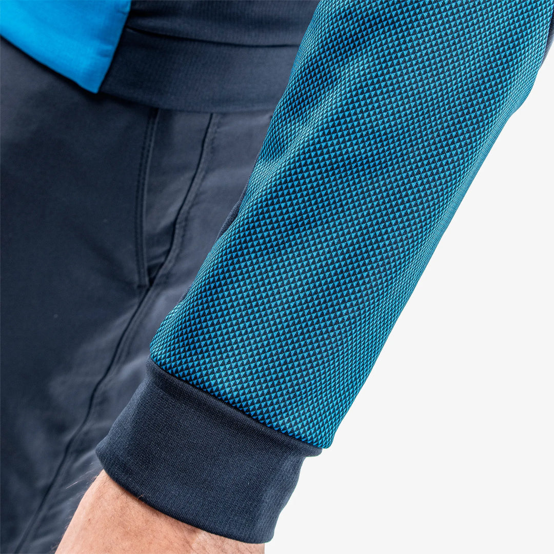 Donald is a Insulating golf mid layer for Men in the color Blue/Navy/White(5)