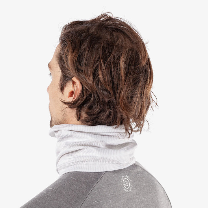 Donovan is a Insulating golf neck warmer in the color White/Cool Grey(3)