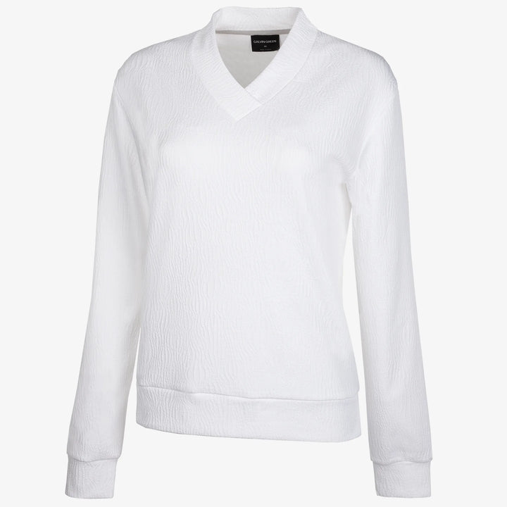 Donya is a Insulating golf mid layer for Women in the color White(0)