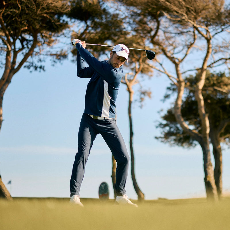 Don TOUR is a Insulating golf mid layer for Men in the color Navy/White(2)