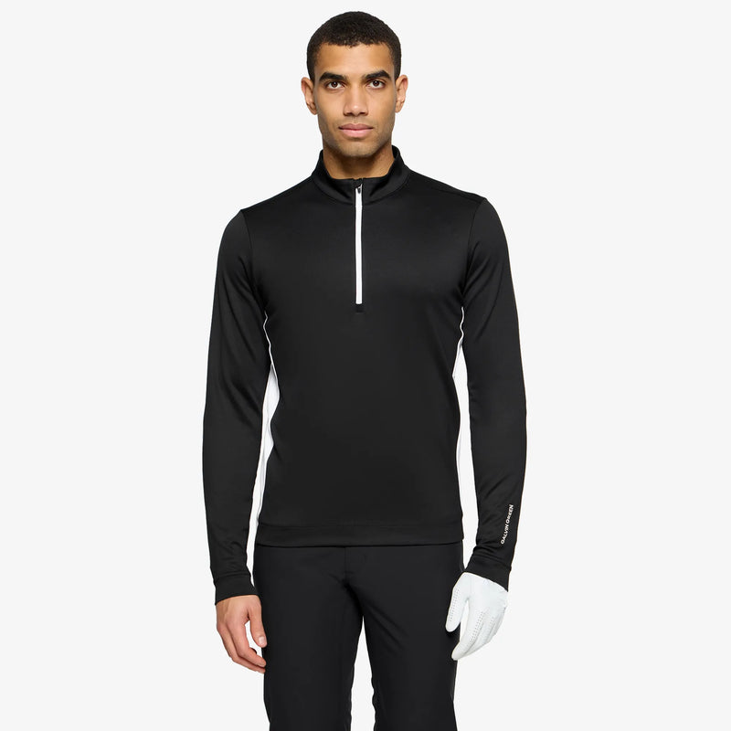 Don is a Insulating golf mid layer for Men in the color Black/White(1)