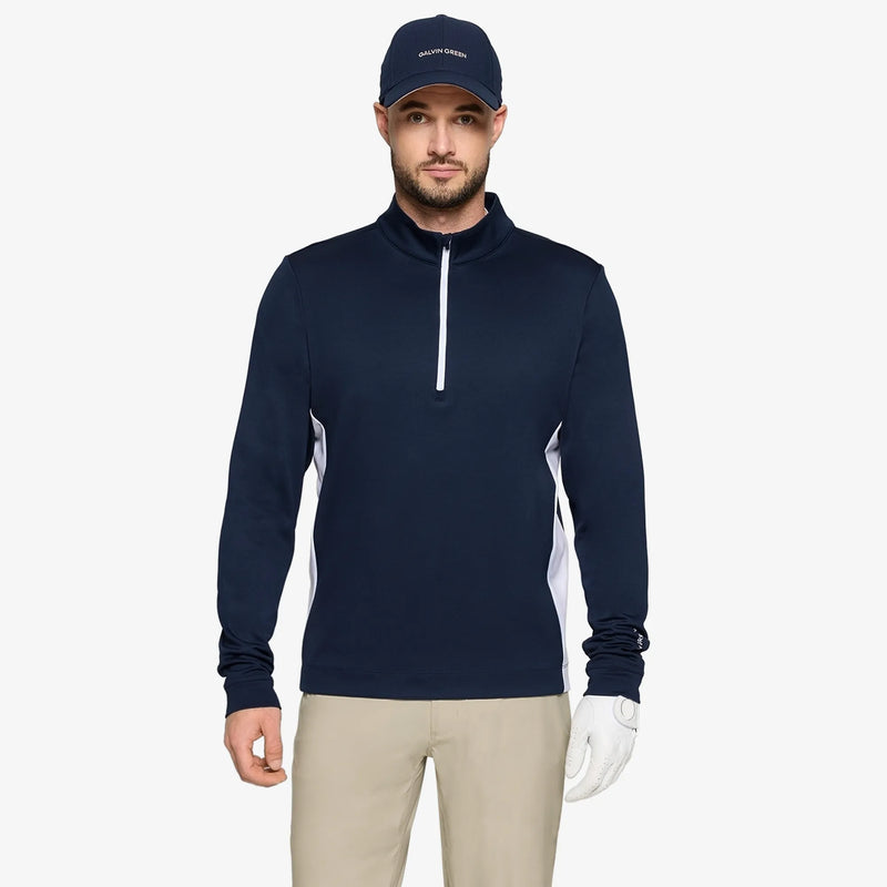 Don is a Insulating golf mid layer for Men in the color Navy/White(1)