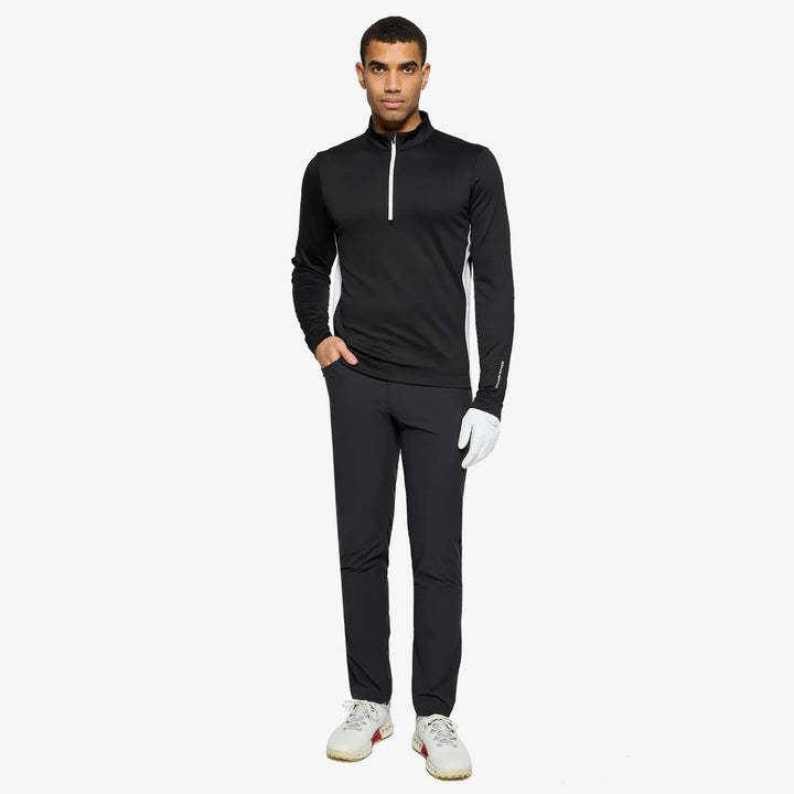 Don is a Insulating golf mid layer for Men in the color Black/White(2)