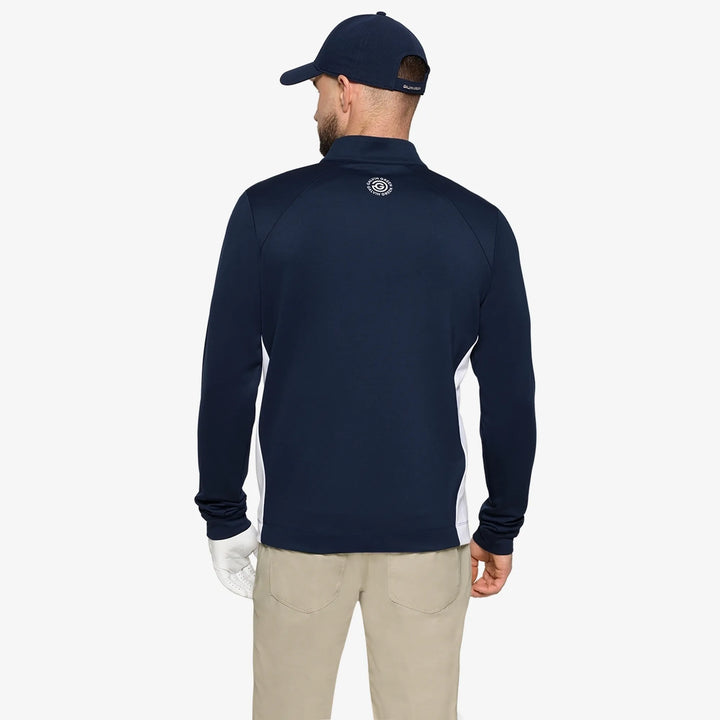 Don is a Insulating golf mid layer for Men in the color Navy/White(4)