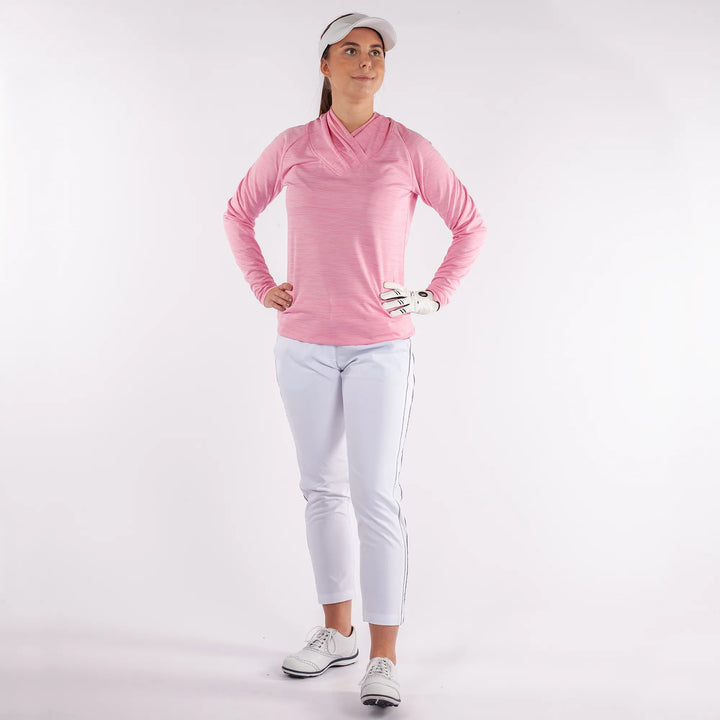 Dorali is a Insulating golf mid layer for Women in the color Imaginary Pink(2)