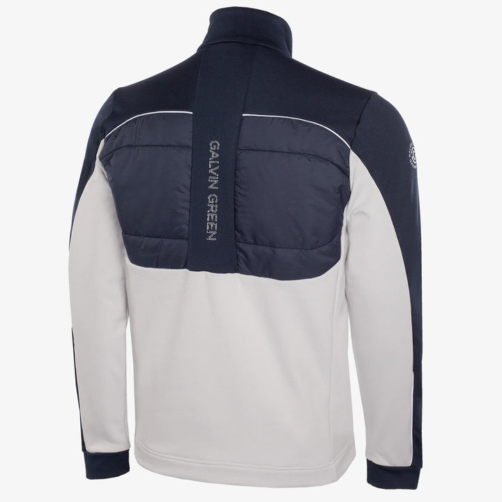 Douglas is a Insulating golf mid layer for Men in the color Cool Grey/Navy(7)