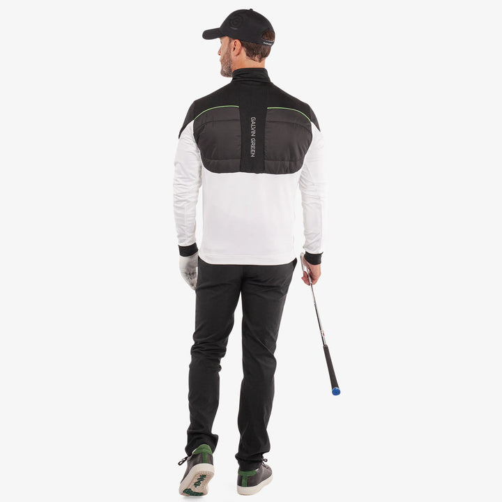 Douglas is a Insulating golf mid layer for Men in the color White/Black(5)
