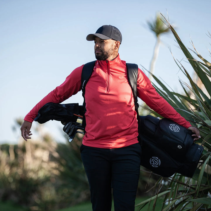 Drake is a Insulating golf mid layer for Men in the color Red(8)