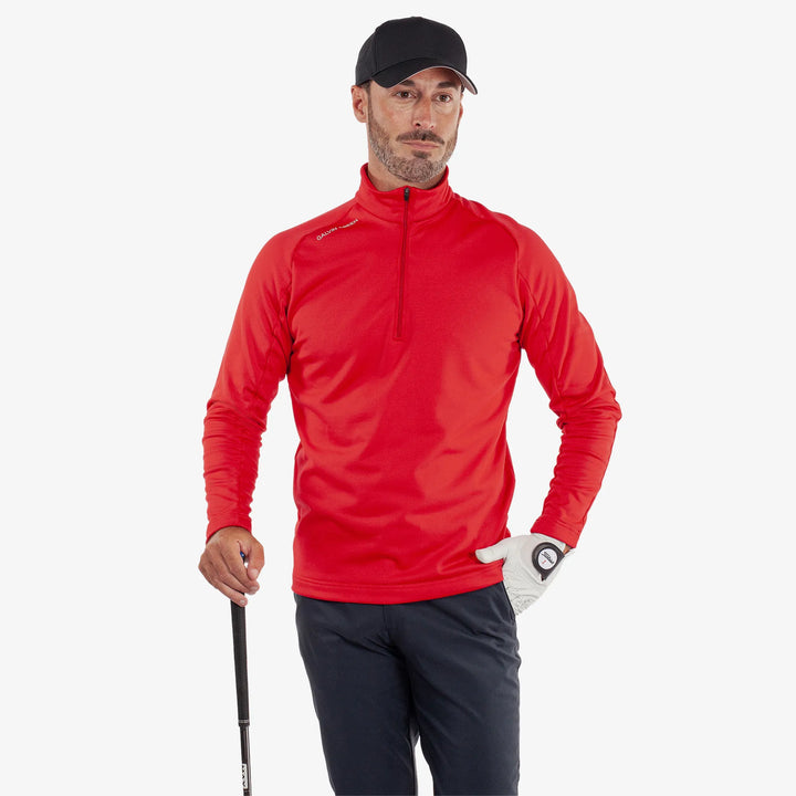 Drake is a Insulating golf mid layer for Men in the color Red(1)