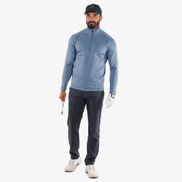 Drake is a Insulating golf mid layer for Men in the color Moonlight Blue(2)