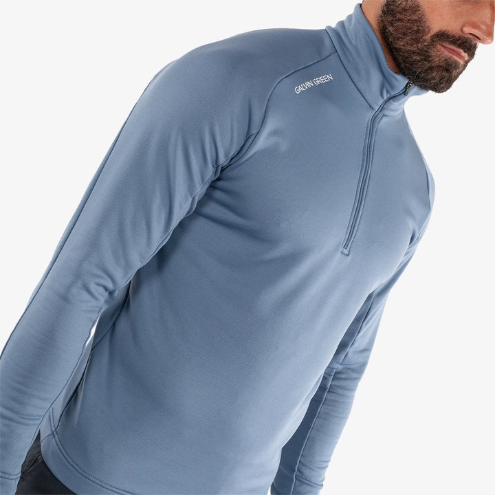 Drake is a Insulating golf mid layer for Men in the color Moonlight Blue(3)