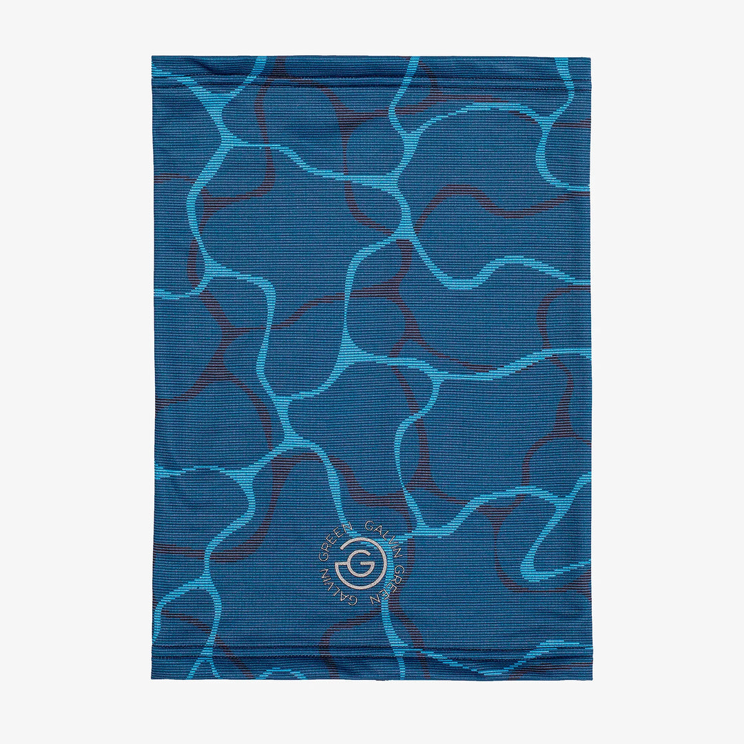 Dugan is a Insulating golf neck warmer in the color Blue/Navy(6)