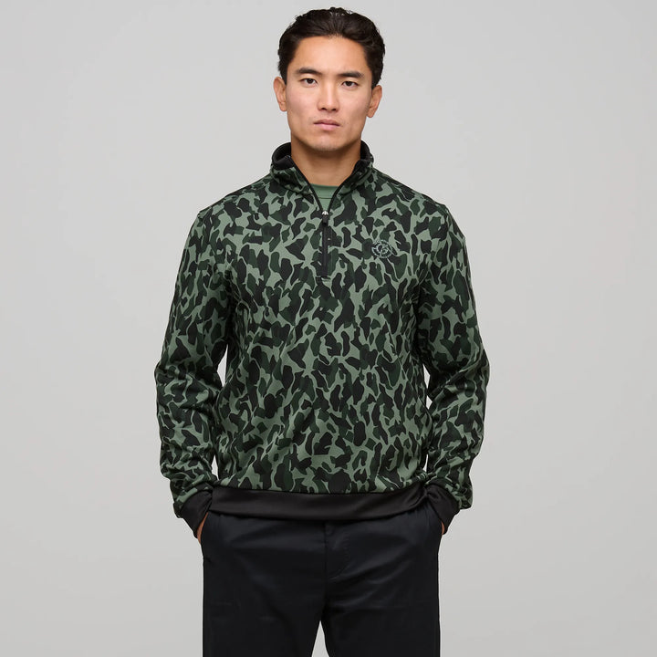 Duncan is a Insulating golf mid layer for Men in the color Duck Green(1)