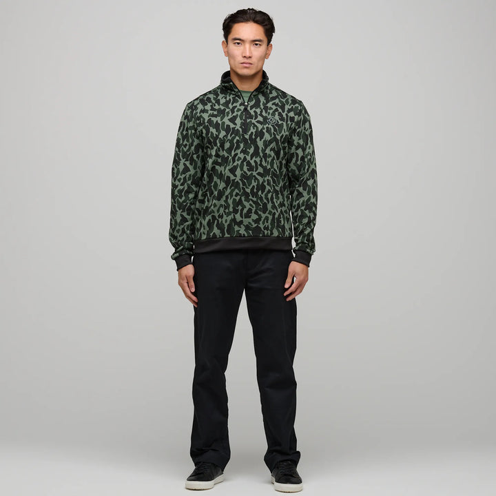 Duncan is a Insulating golf mid layer for Men in the color Duck Green(2)
