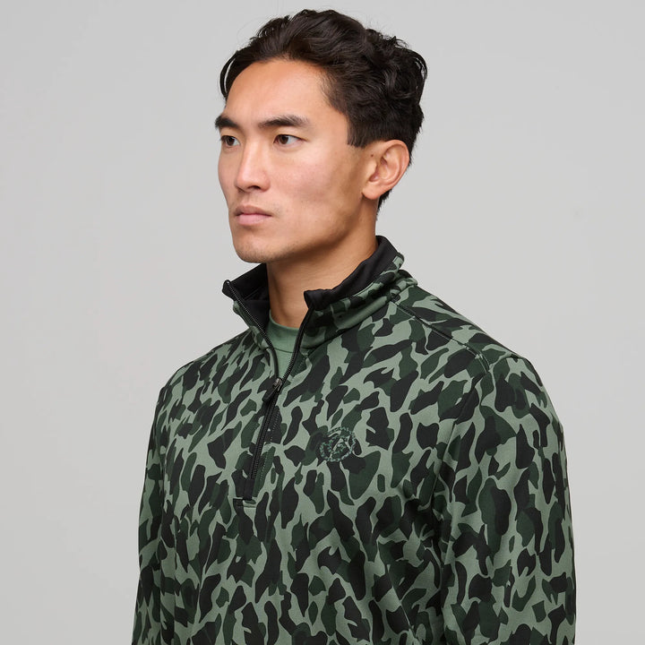 Duncan is a Insulating golf mid layer for Men in the color Duck Green(3)