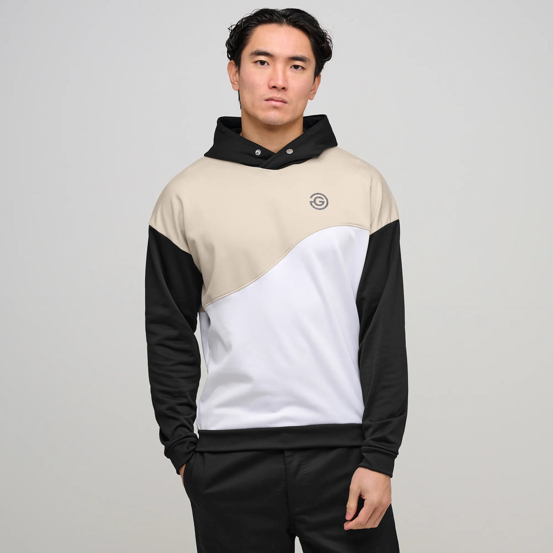 Dunn is a Insulating golf sweatshirt for Men in the color Sand/White(1)