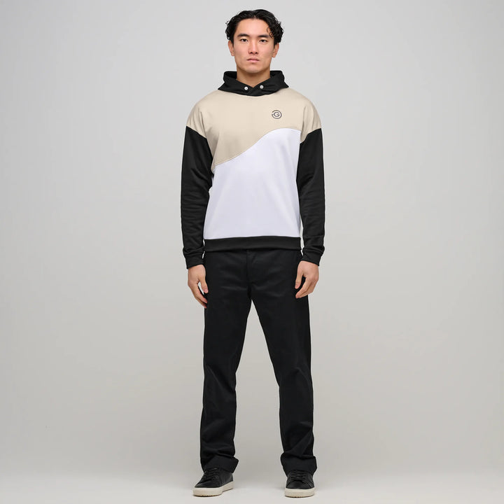 Dunn is a Insulating golf sweatshirt for Men in the color Sand/White(2)