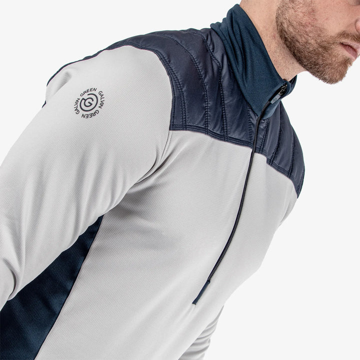 Durante is a Insulating golf mid layer for Men in the color Cool Grey/Navy(3)