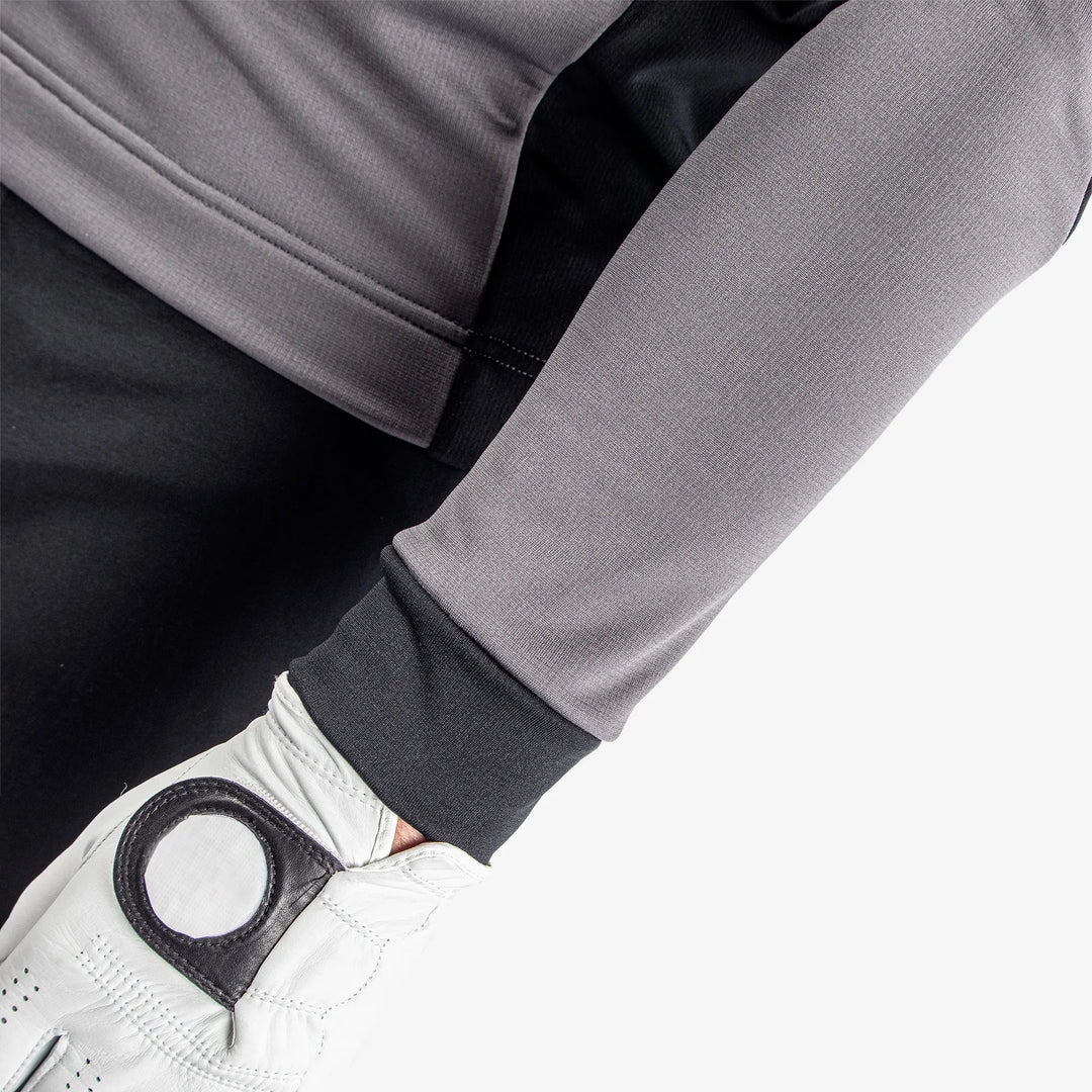 Durante is a Insulating golf mid layer for Men in the color Forged Iron/Black (5)