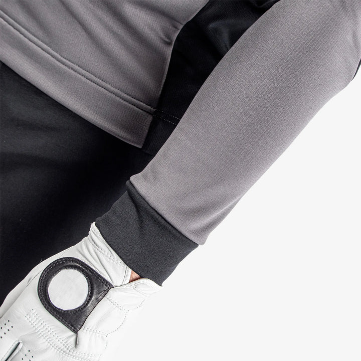 Durante is a Insulating golf mid layer for Men in the color Forged Iron/Black (5)