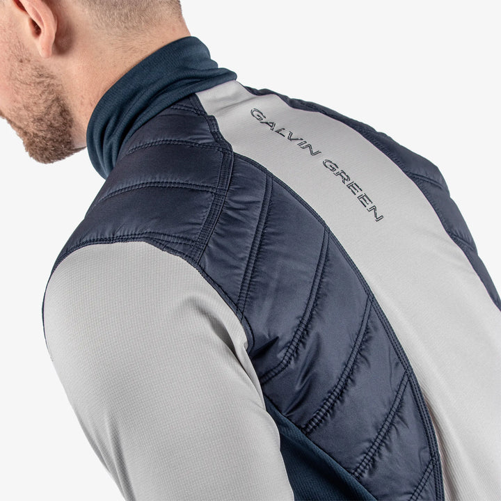 Durante is a Insulating golf mid layer for Men in the color Cool Grey/Navy(6)