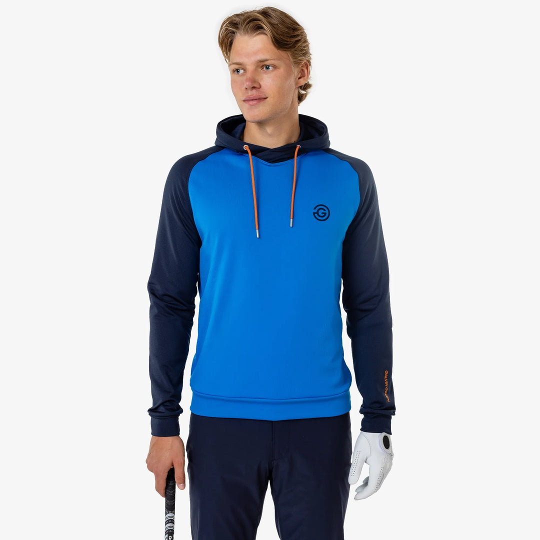 Dwayne is a Limited Insulating golf mid layer for Men in the color Blue/Navy(0)