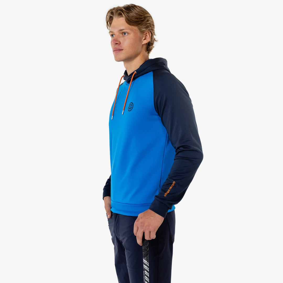 Dwayne is a Limited Insulating golf mid layer for Men in the color Blue/Navy(2)