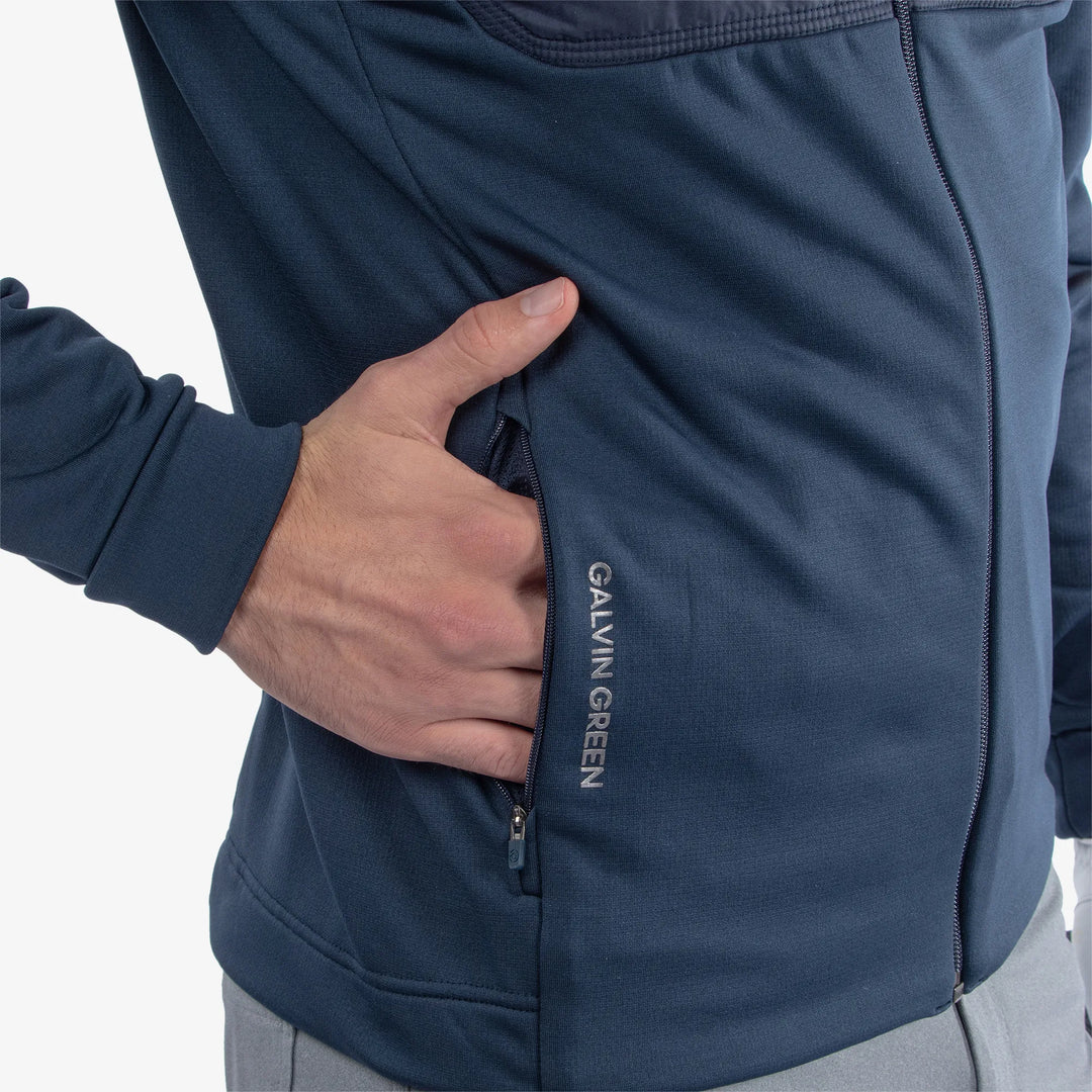 Dylan is a Insulating golf mid layer for Men in the color Navy(4)
