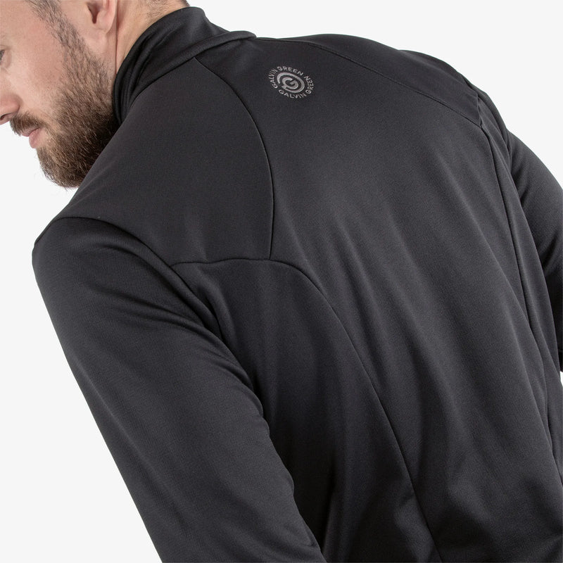 Dylan is a Insulating golf mid layer for Men in the color Black(6)