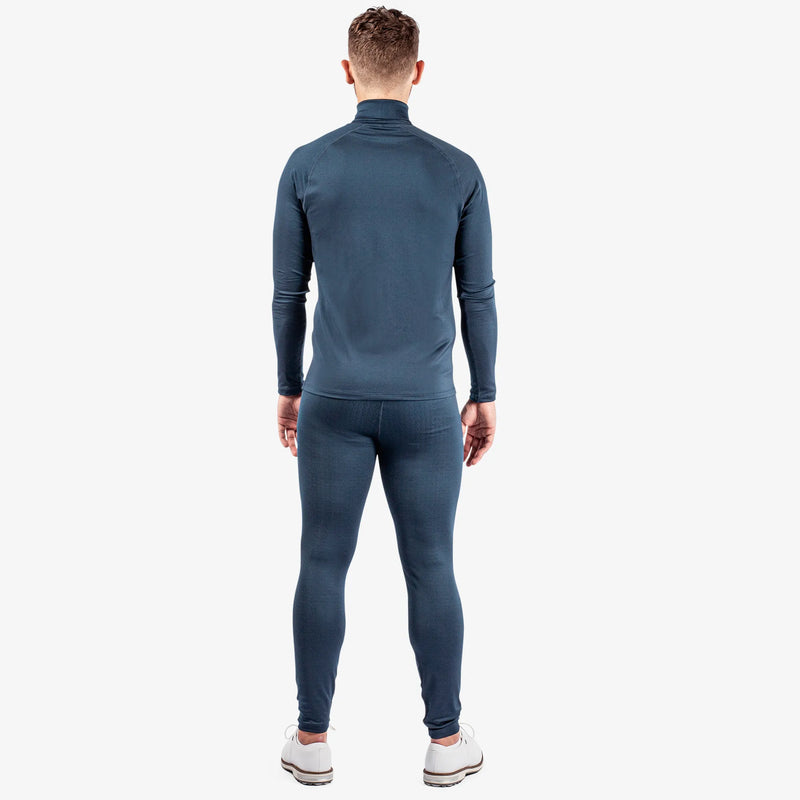 Edwin is a Thermal base layer golf top for Men in the color Navy/Blue Bell(10)