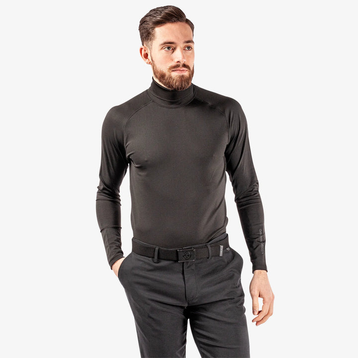Edwin is a Thermal base layer golf top for Men in the color Black/Red(1)
