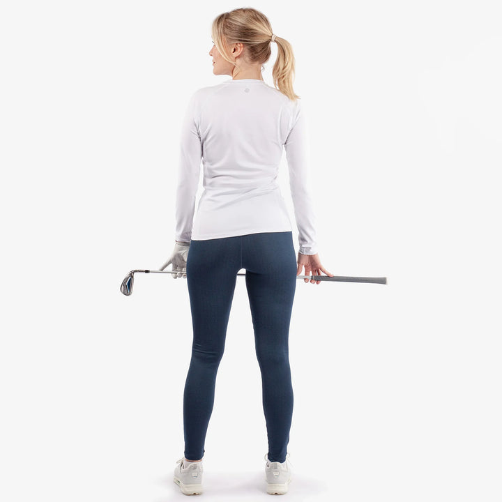 Elaine is a Thermal base layer golf top for Women in the color White(6)