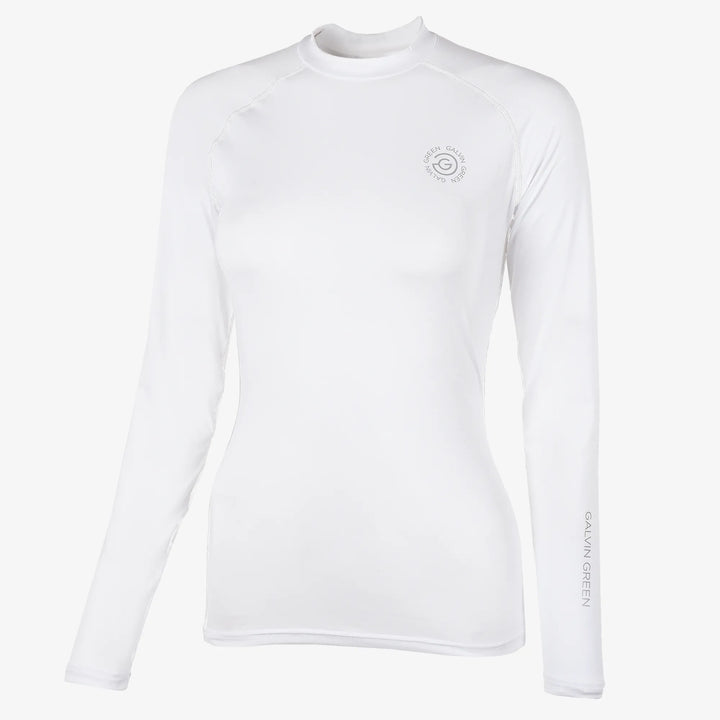 Ella is a UV protection golf top for Women in the color White(0)