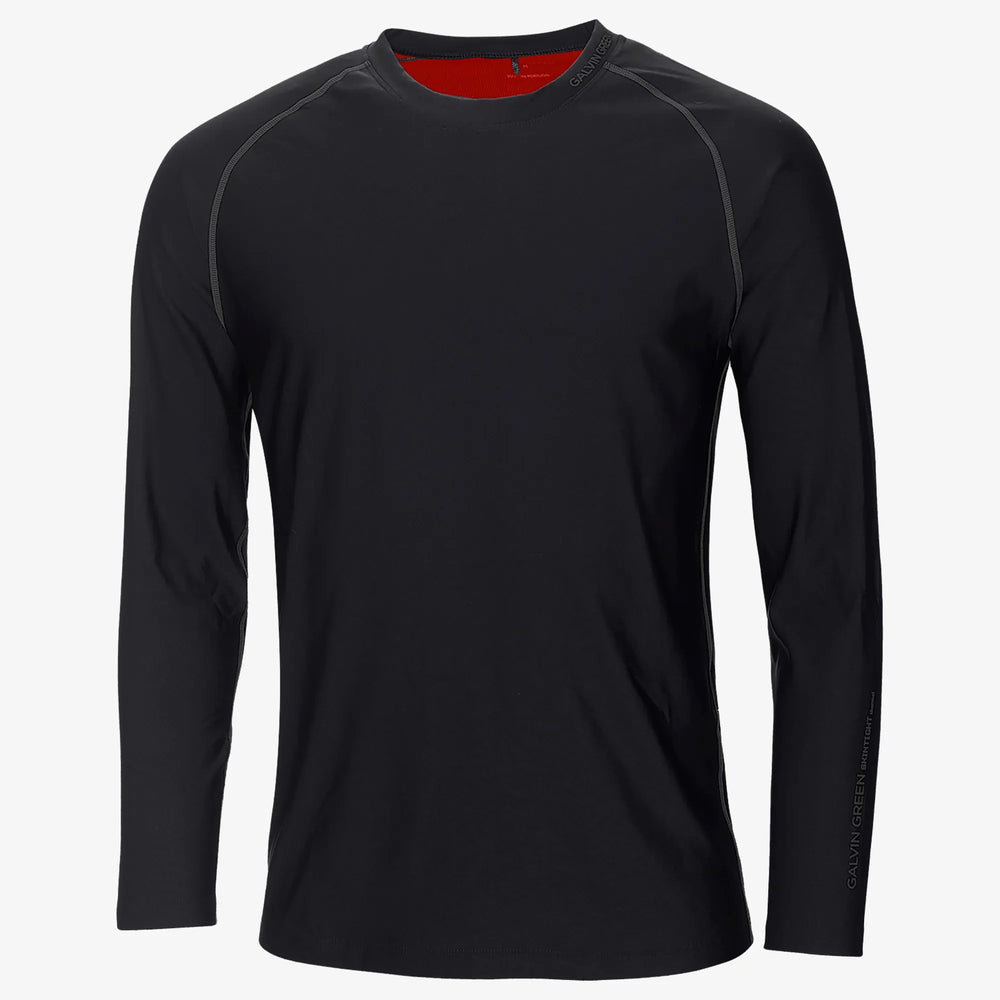 Elmo is a Thermal base layer golf top for Men in the color Black/Red(0)