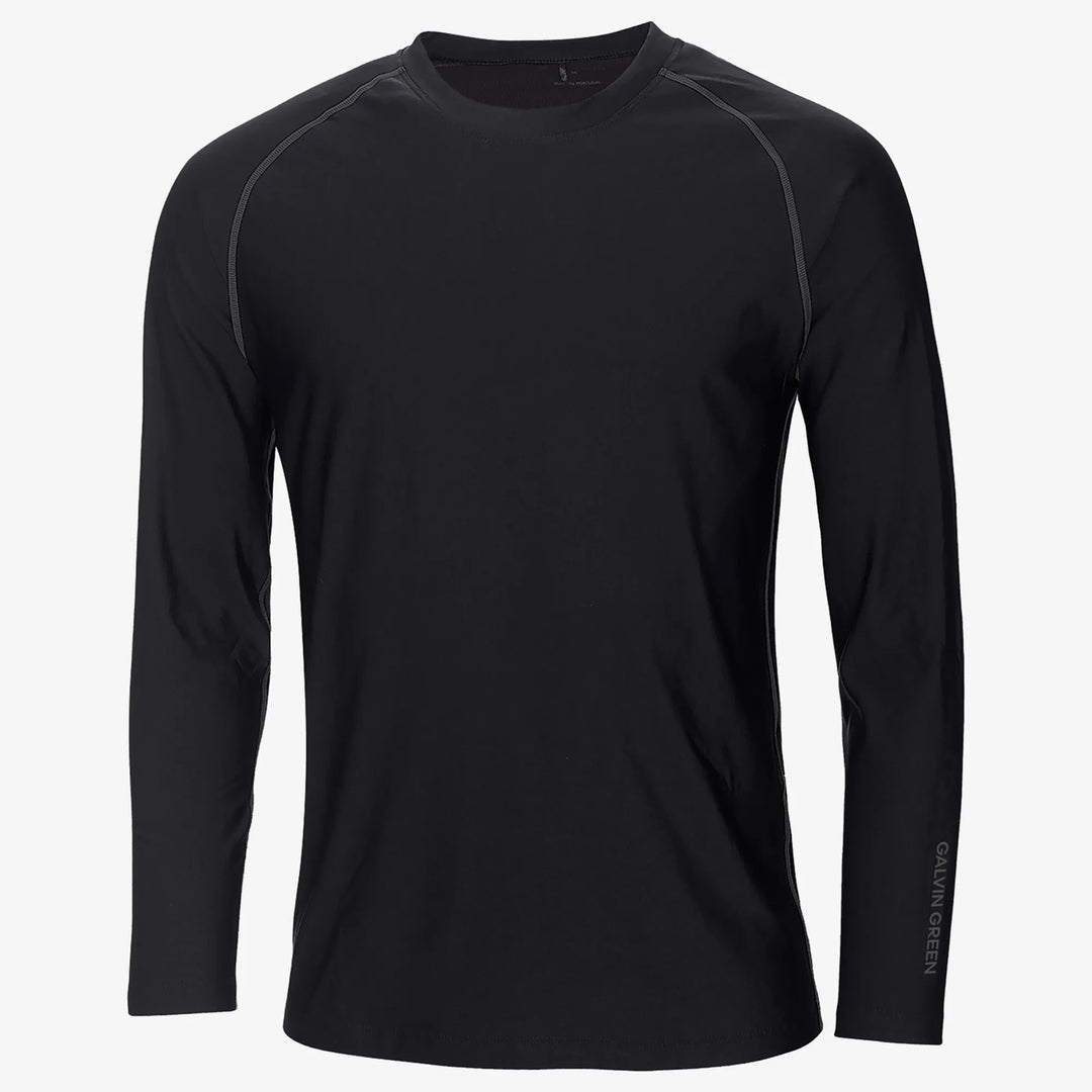 Elmo is a Thermal base layer golf top for Men in the color Black(0)